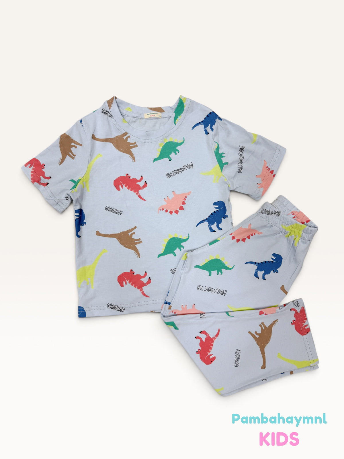 Pambahaymnl Kids Cotton Printed Pjs Lounge Set