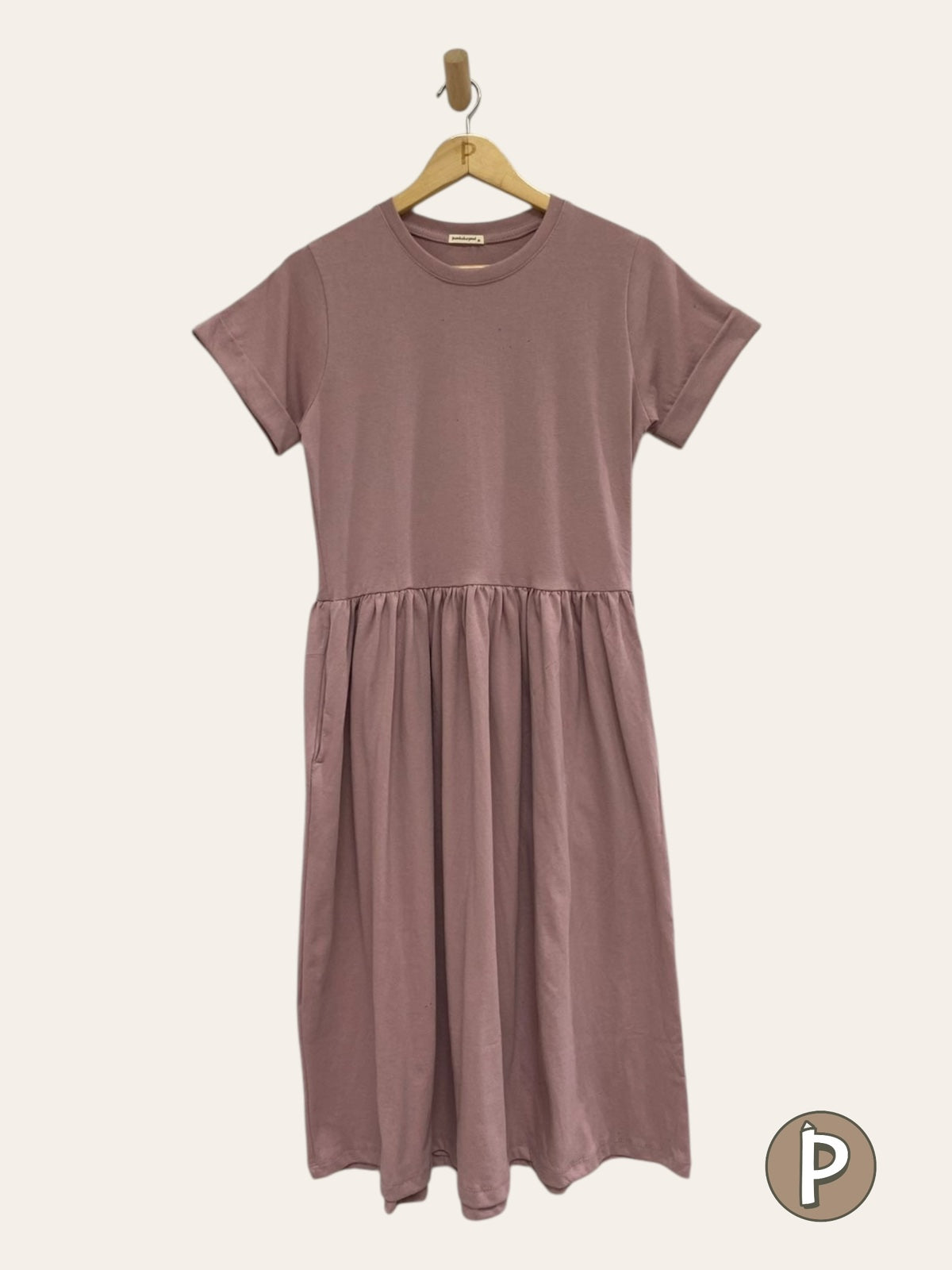 Pambahaymnl Shirred Midi Dress