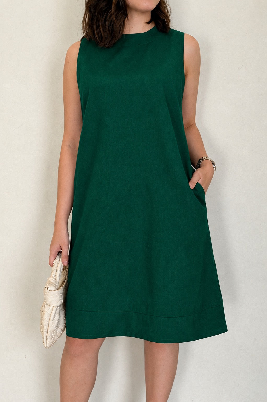 Pambahaymnl Sleeveless Premium Linen Shift Dress