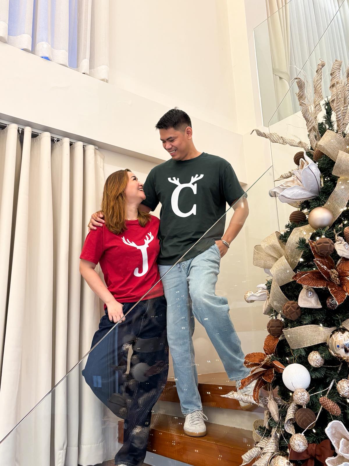 Pambahaymnl Family Monogram Christmas Tee