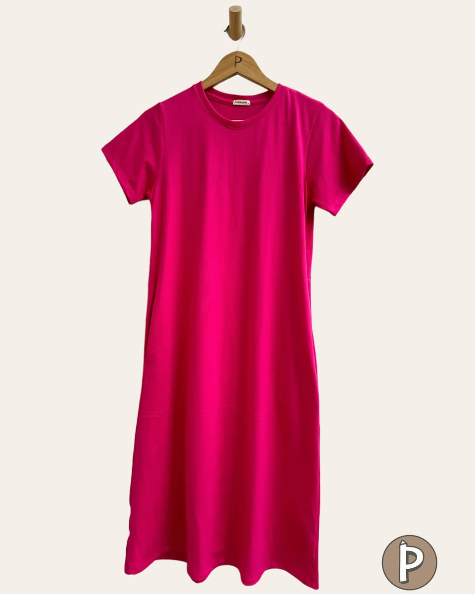 Pambahaymnl Cotton Short Sleeve A- Line Dress