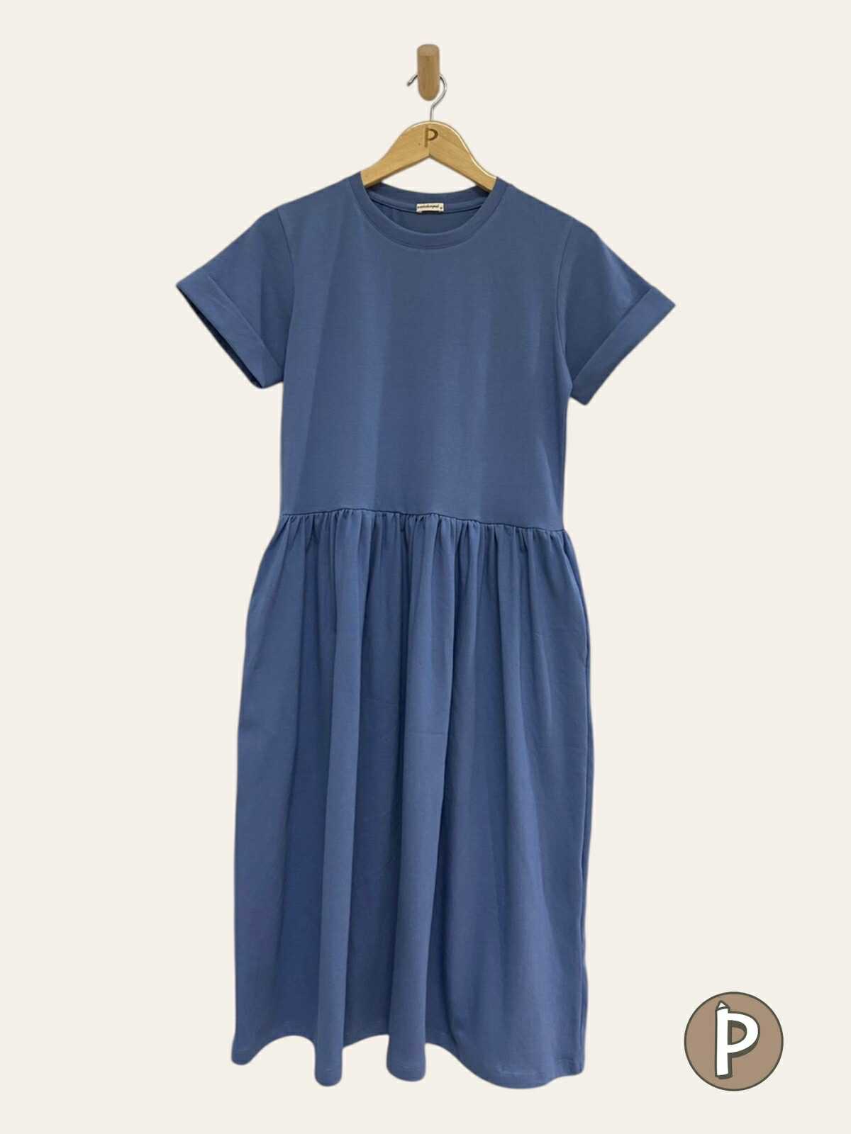 Pambahaymnl Shirred Midi Dress