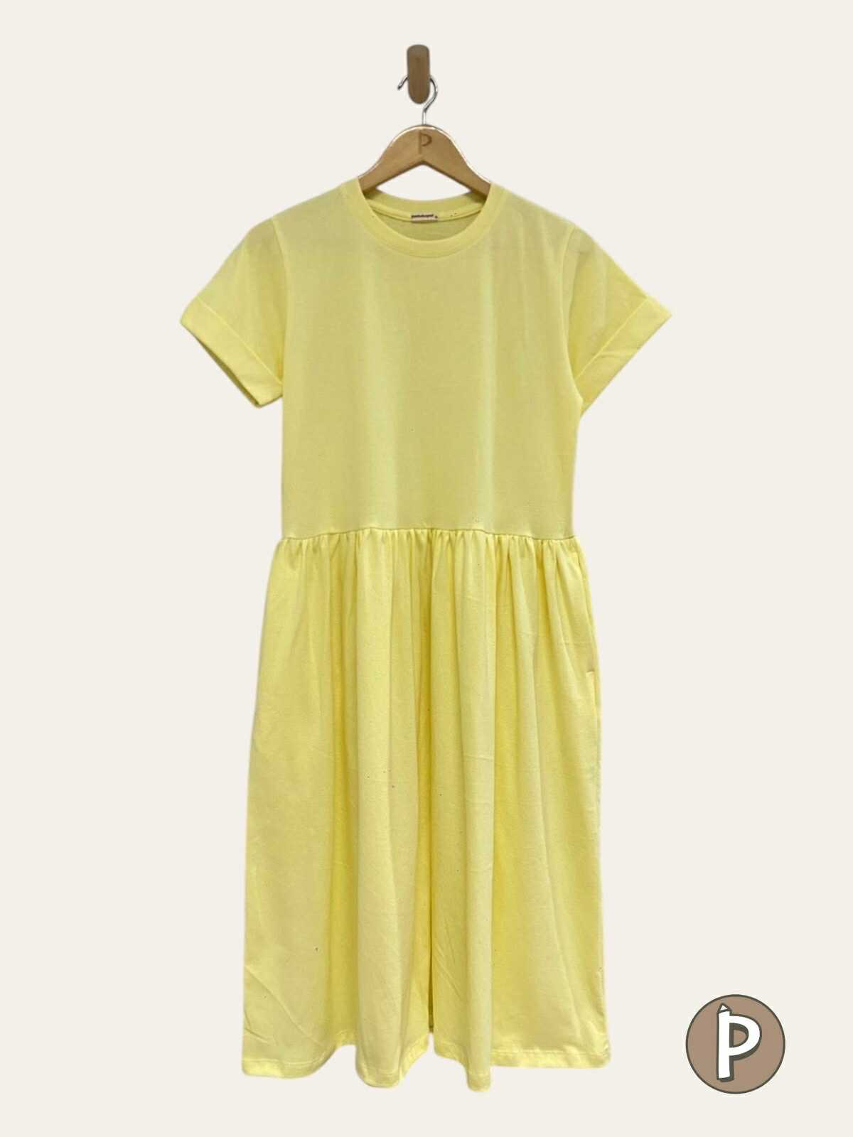 Pambahaymnl Shirred Midi Dress