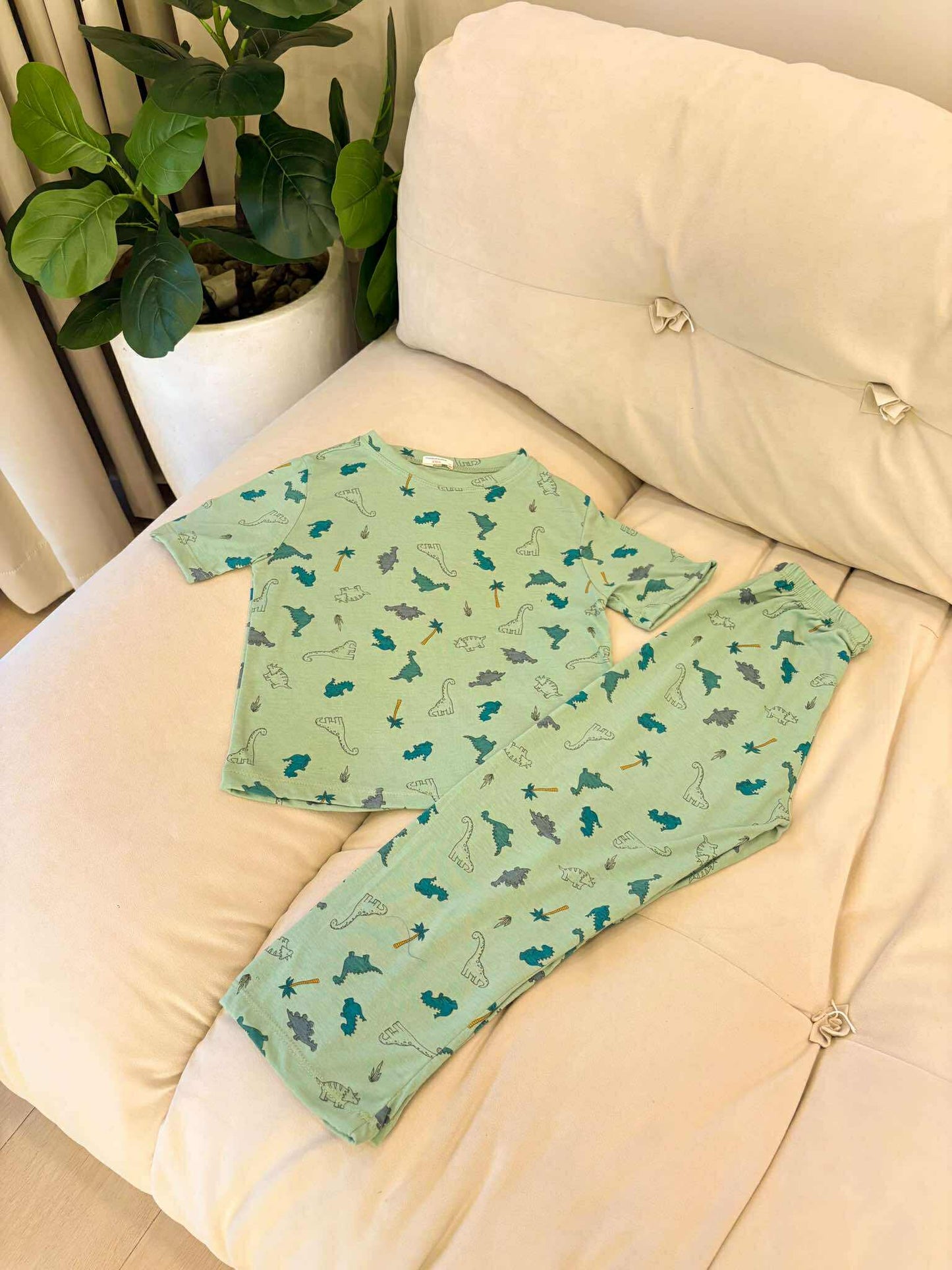 Pambahaymnl Kids Cotton Printed Pjs Lounge Set