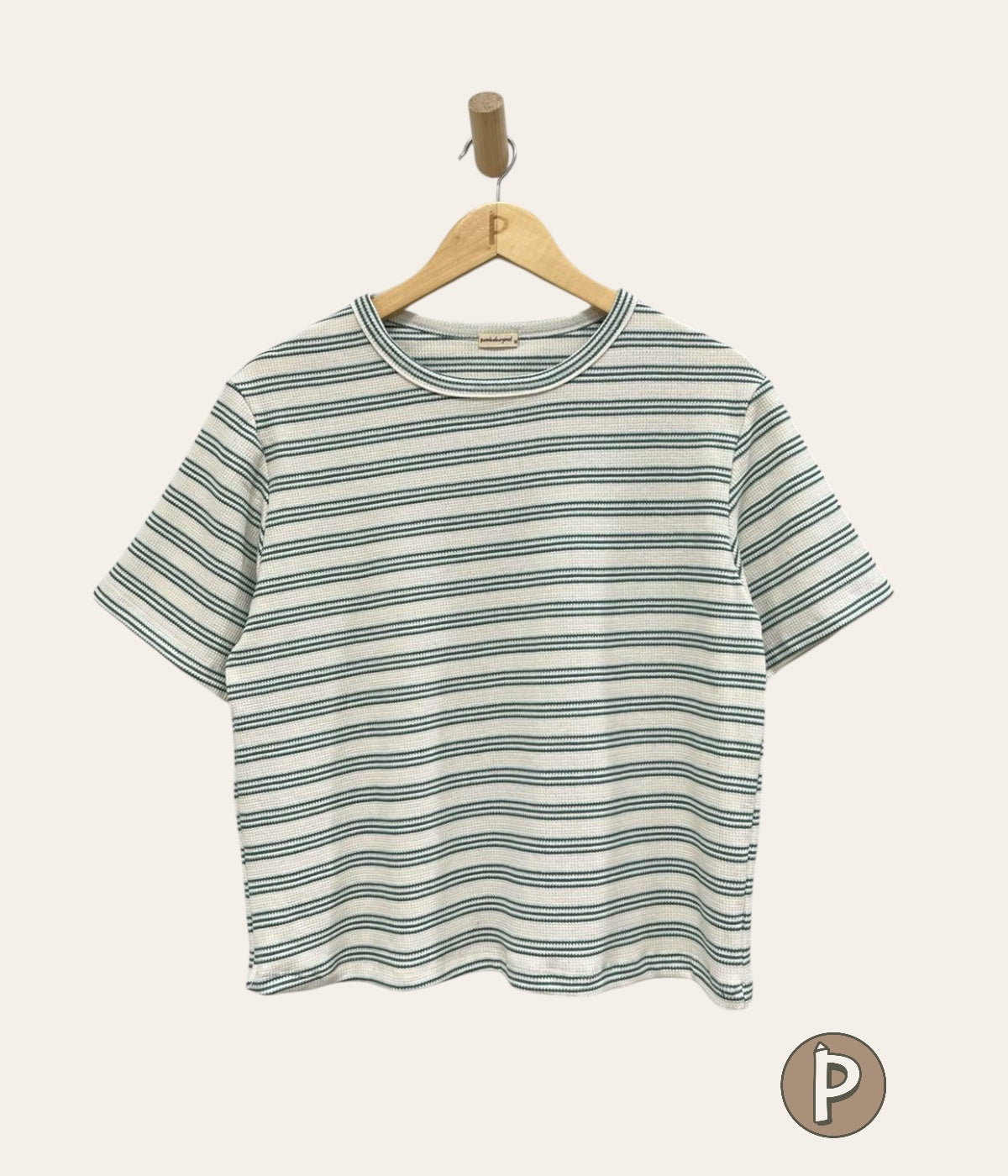Pambahaymnl Waffle Stripes Top