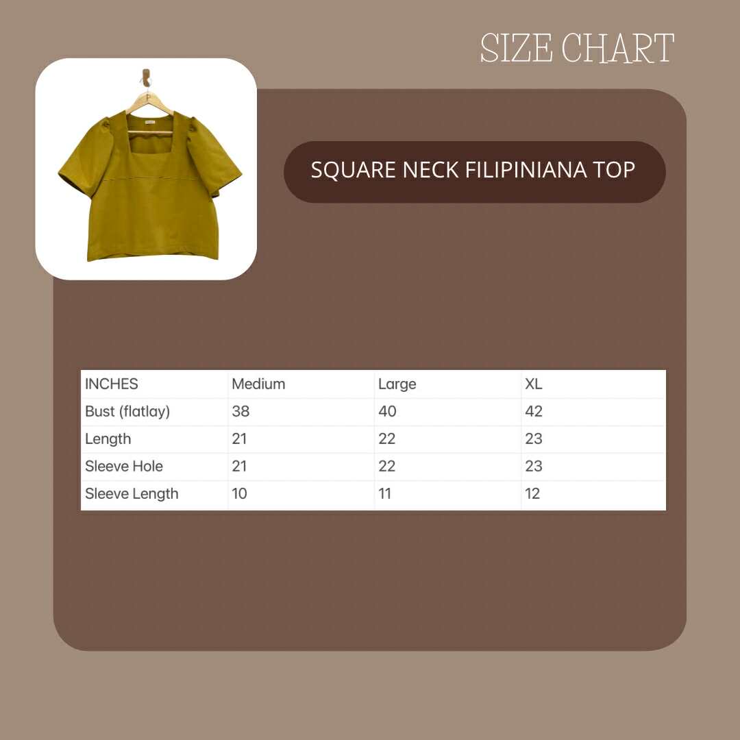 Pambahaymnl Square Neck Filipiniana Top