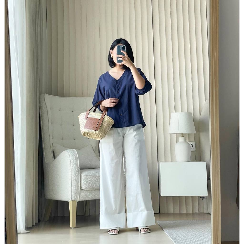 Pambahaymnl Fold Up Linen Pants
