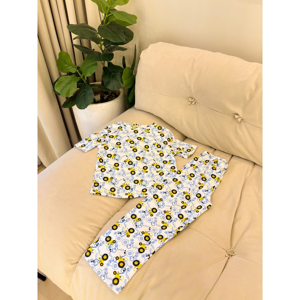 Pambahaymnl Kids Cotton Printed Pjs Lounge Set