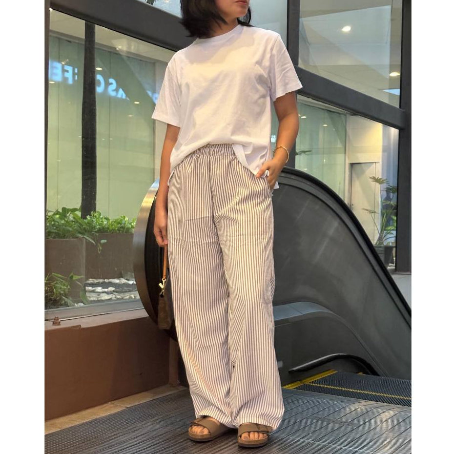 Pambahaymnl Stripes Oxford Straight Pants