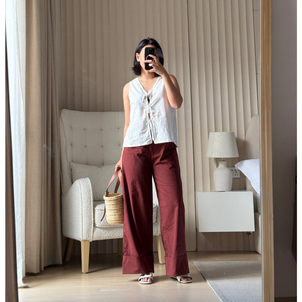Pambahaymnl Fold Up Linen Pants