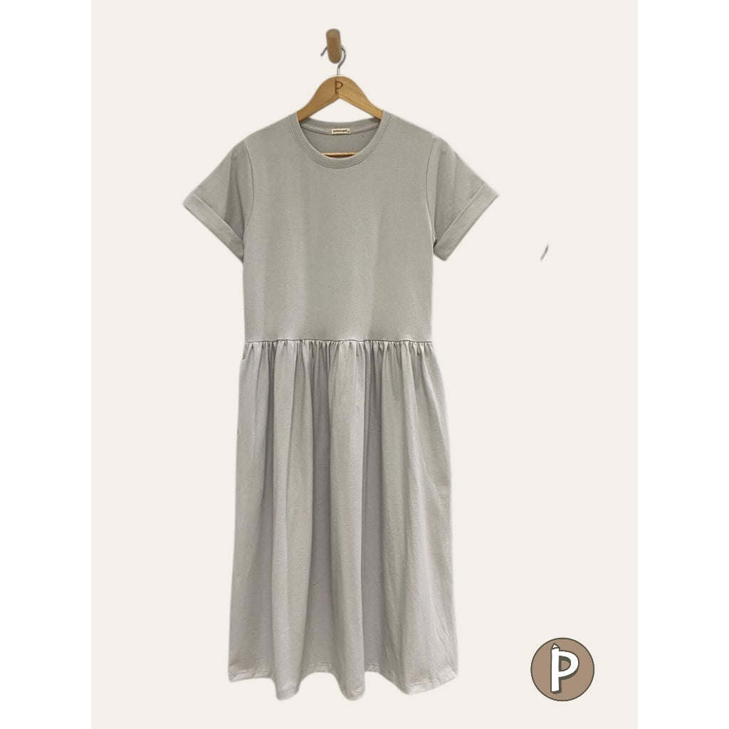 Pambahaymnl Shirred Midi Dress