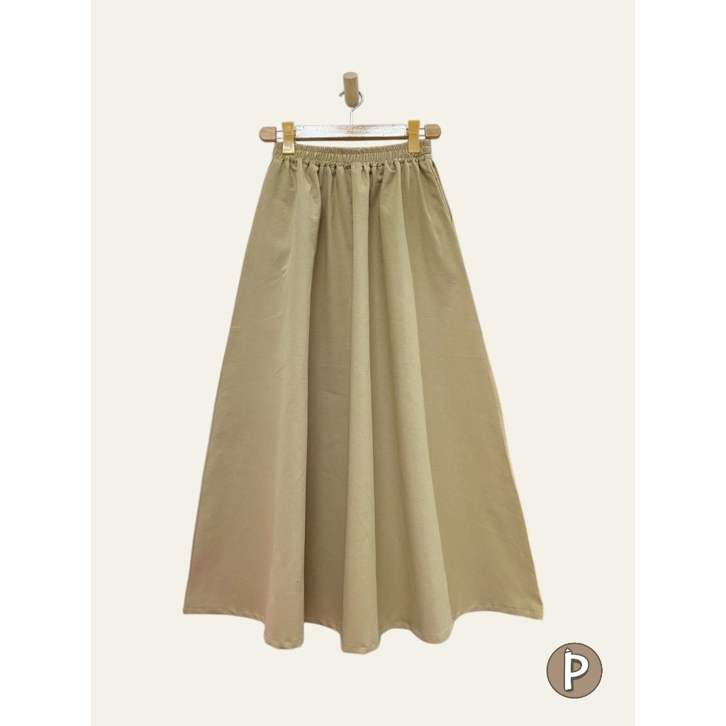 Pambahaymnl Flowy A-Line Long Skirt