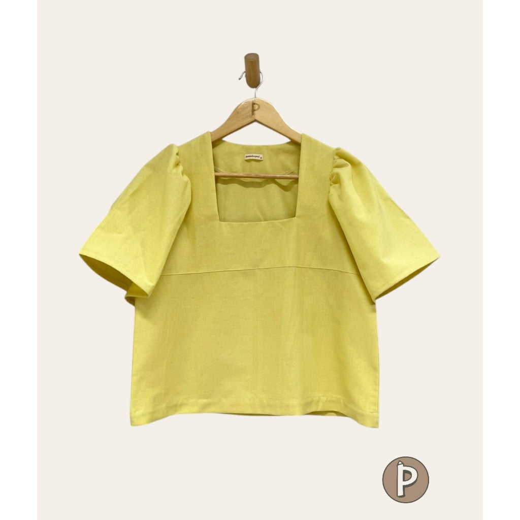 Pambahaymnl Square Neck Filipiniana Top