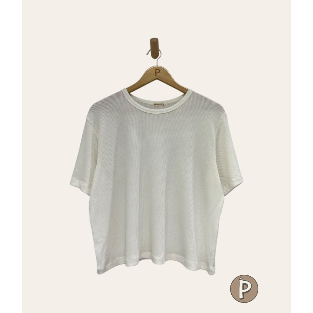 Pambahaymnl Waffle Knit Boxy Top