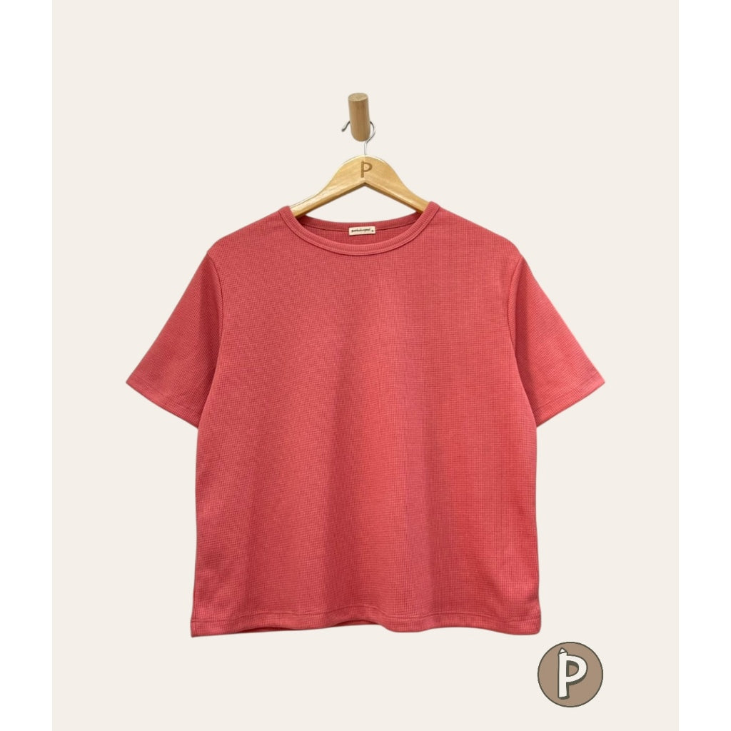 Pambahaymnl Waffle Knit Boxy Top