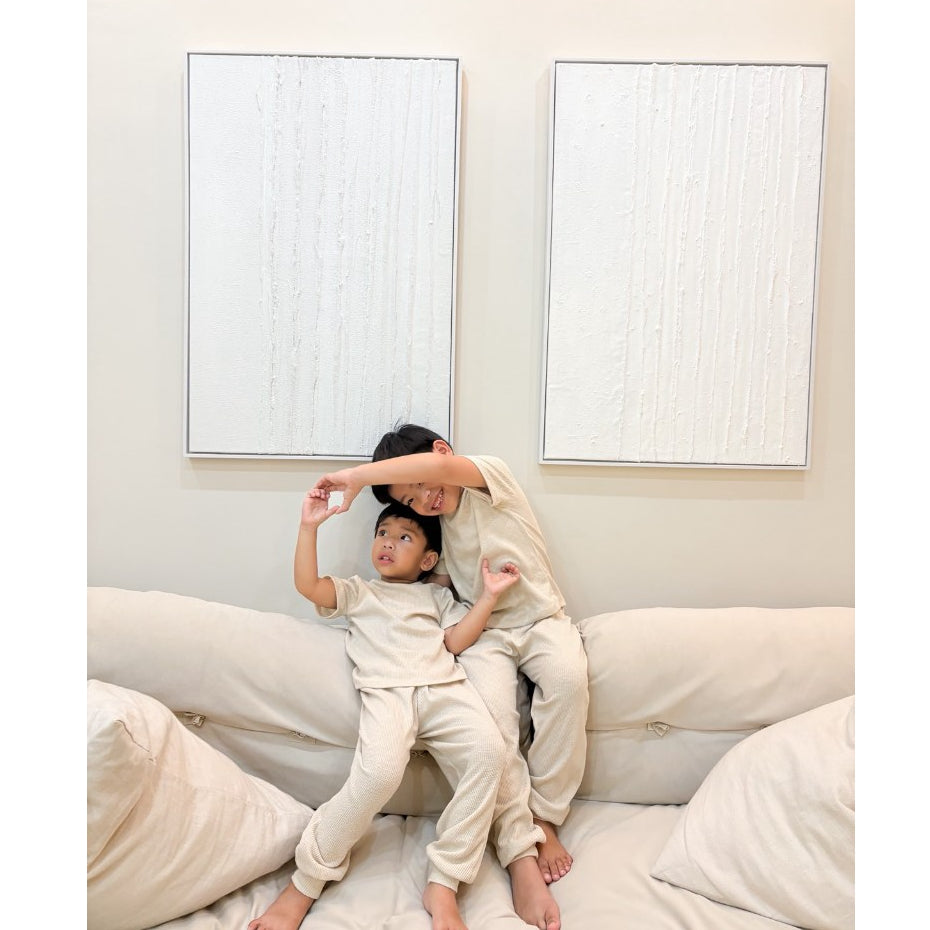 Pambahaymnl Kids Waffle Pjs Set (unisex)