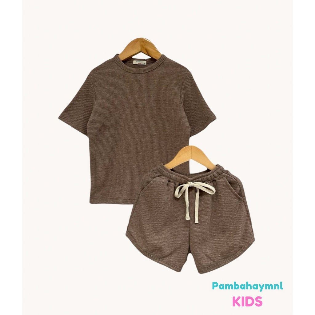 Pambahaymnl Kids Waffle Knit Set (UNISEX)