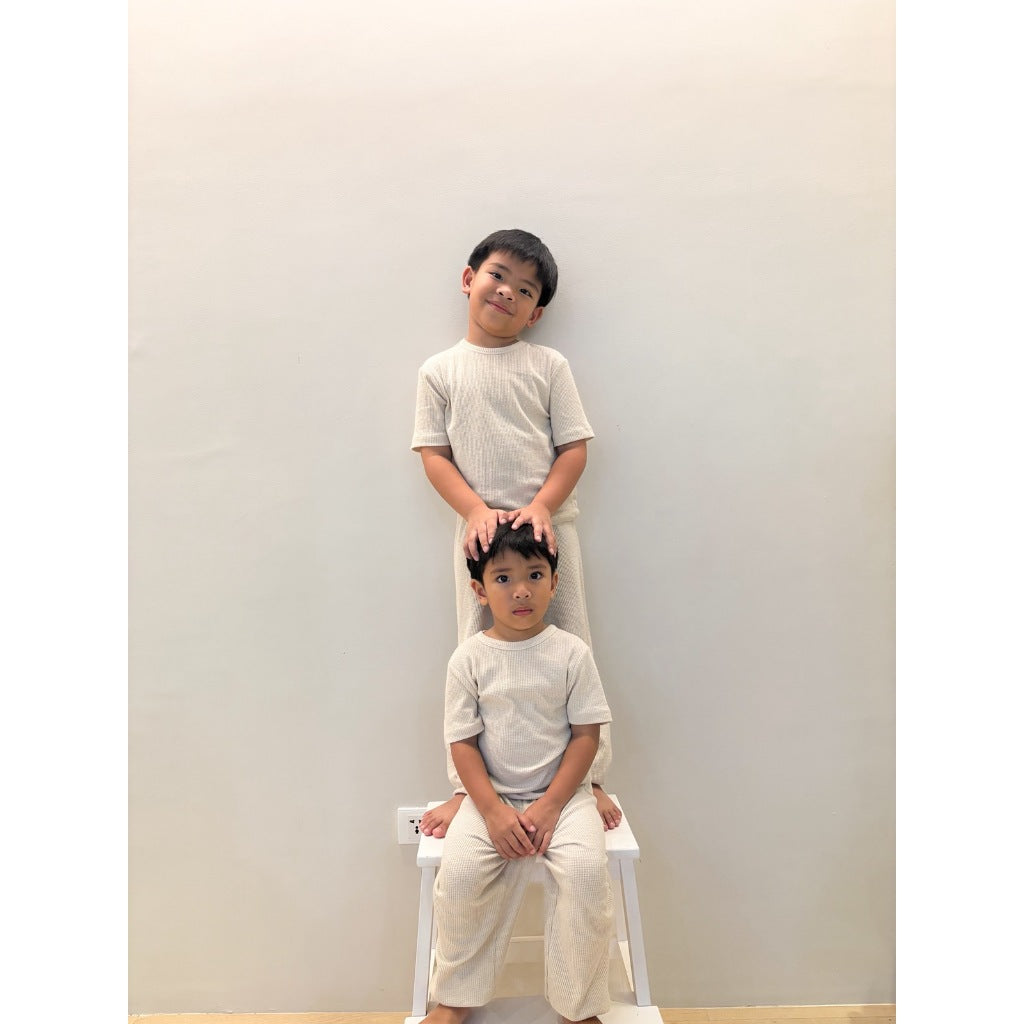 Pambahaymnl Kids Waffle Pjs Set (unisex)