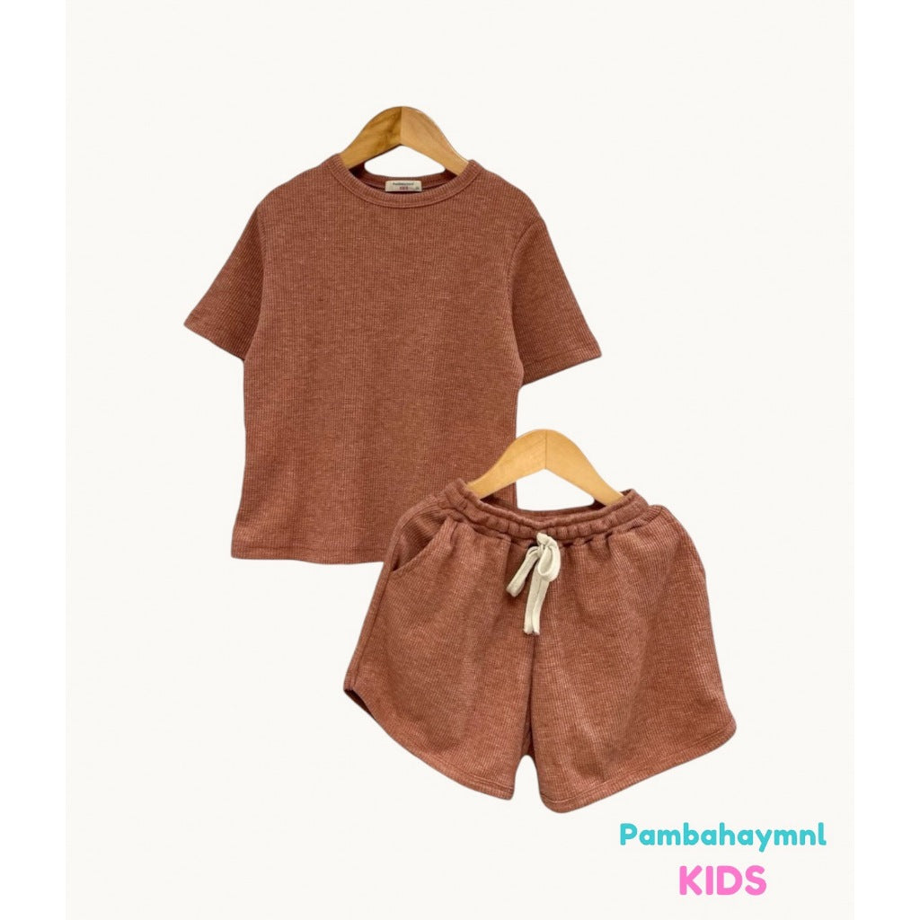 Pambahaymnl Kids Waffle Knit Set (UNISEX)