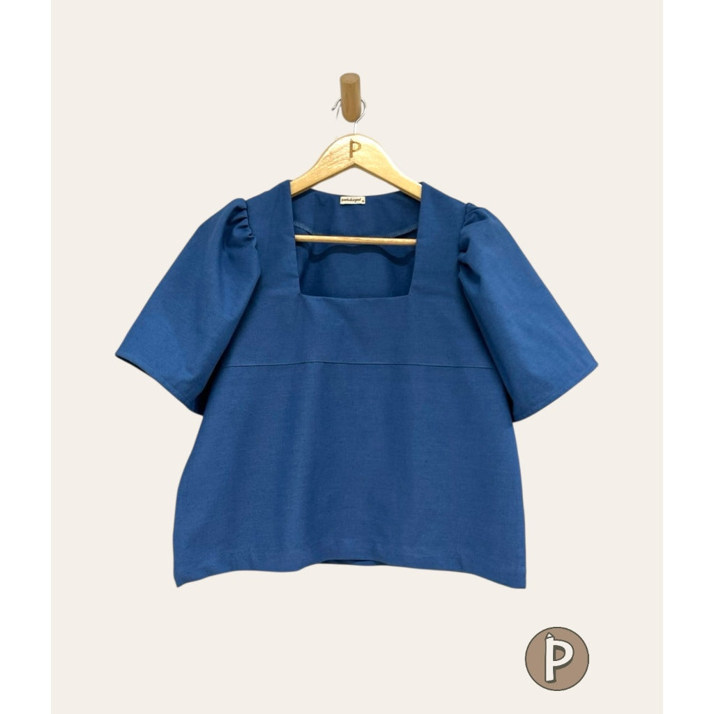 Pambahaymnl Square Neck Filipiniana Top