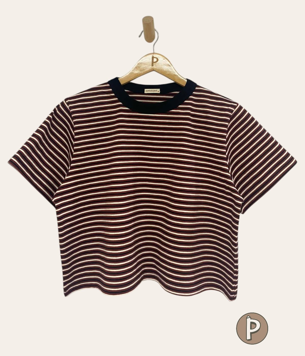 Pambahaymnl Stripes Boxy Tee