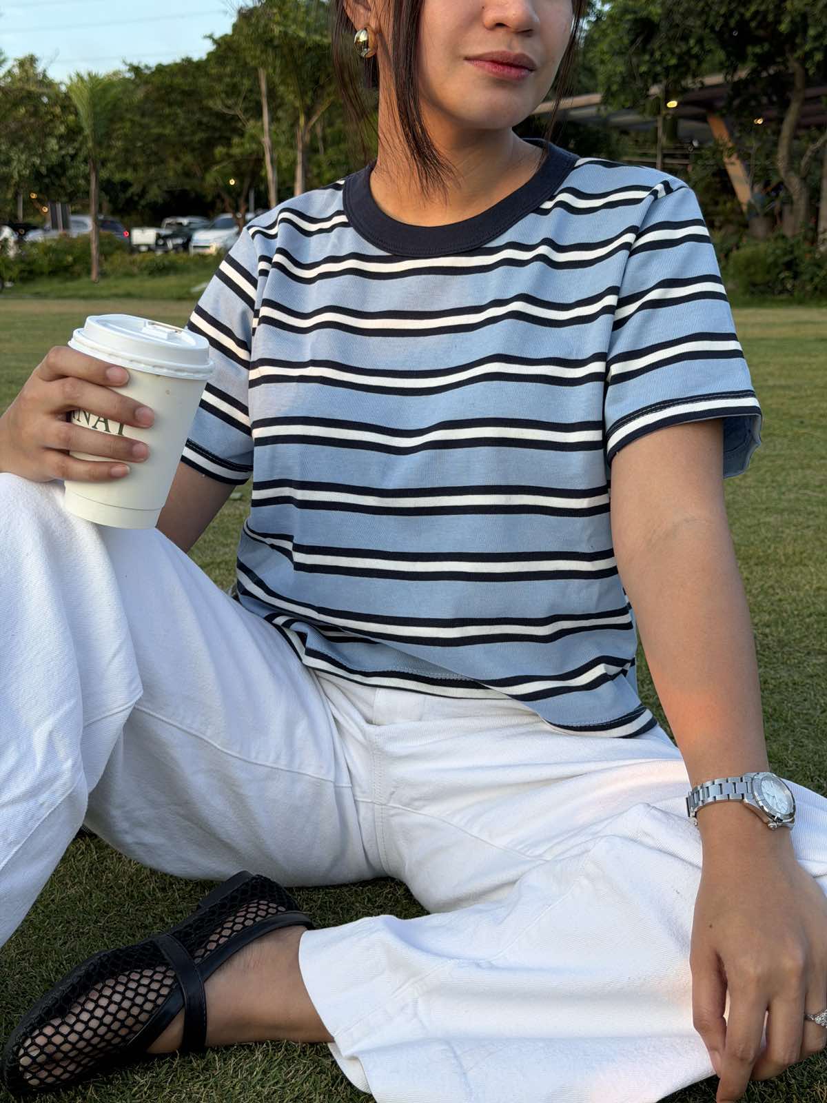 Pambahaymnl Stripes Boxy Tee
