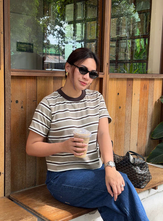 Pambahaymnl Stripes Boxy Tee