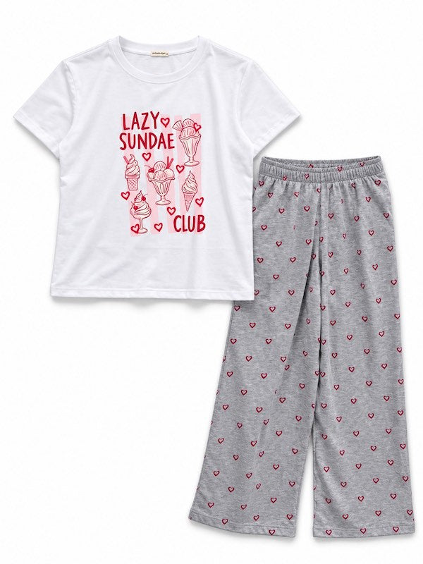 Pambahaymnl Printed Pjs Lounge Set