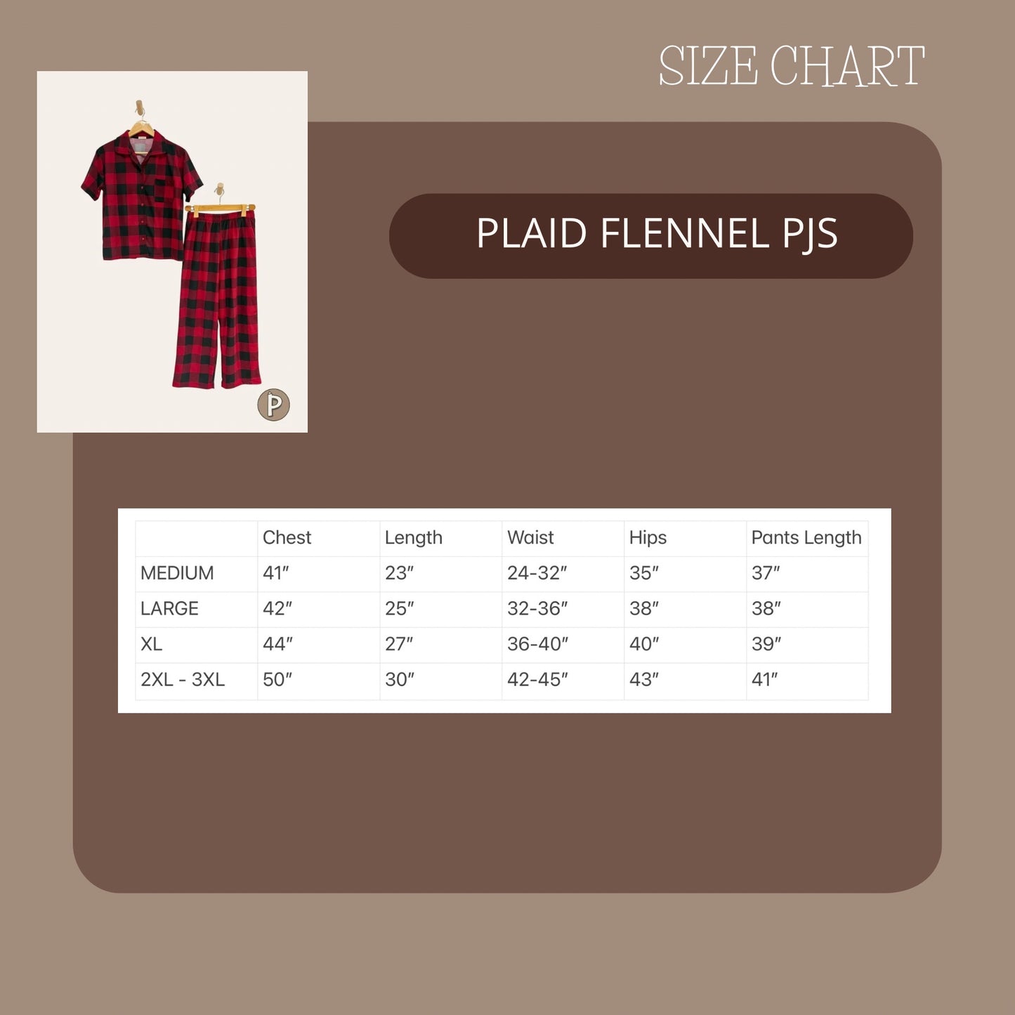 Pambahaymnl Family Plaid Flannel Pjs