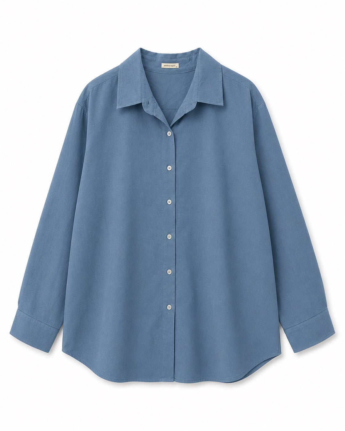 Pambahaymnl Linen Polo Longsleeve Top