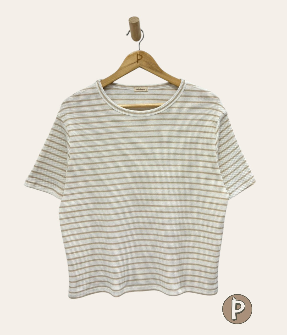 Pambahaymnl Waffle Stripes Top