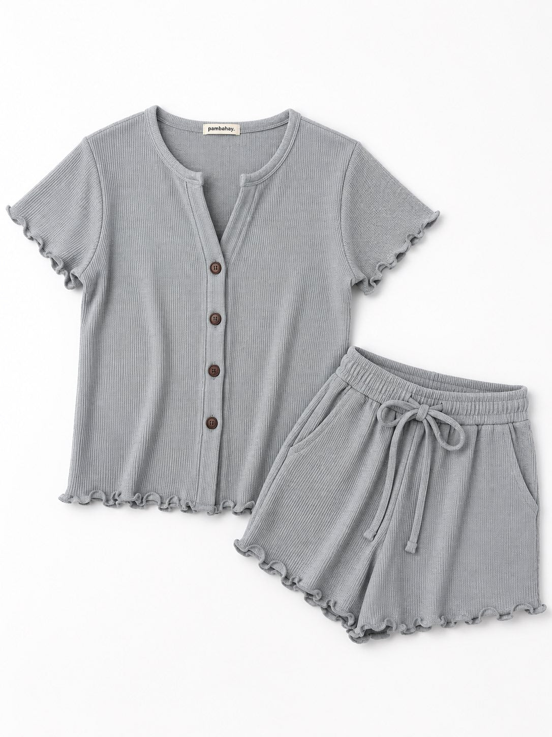 Pambahaymnl Buttoned Waffle Set