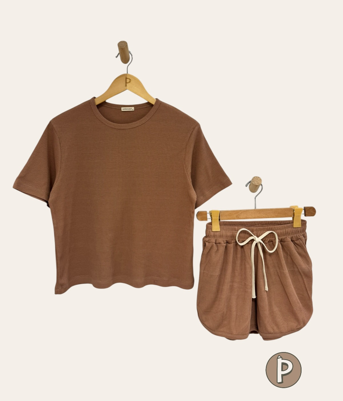 Pambahaymnl Waffle Knit Lounge Set