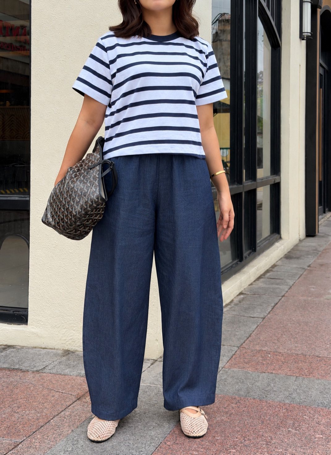 Pambahaymnl Denim Barrel Pants