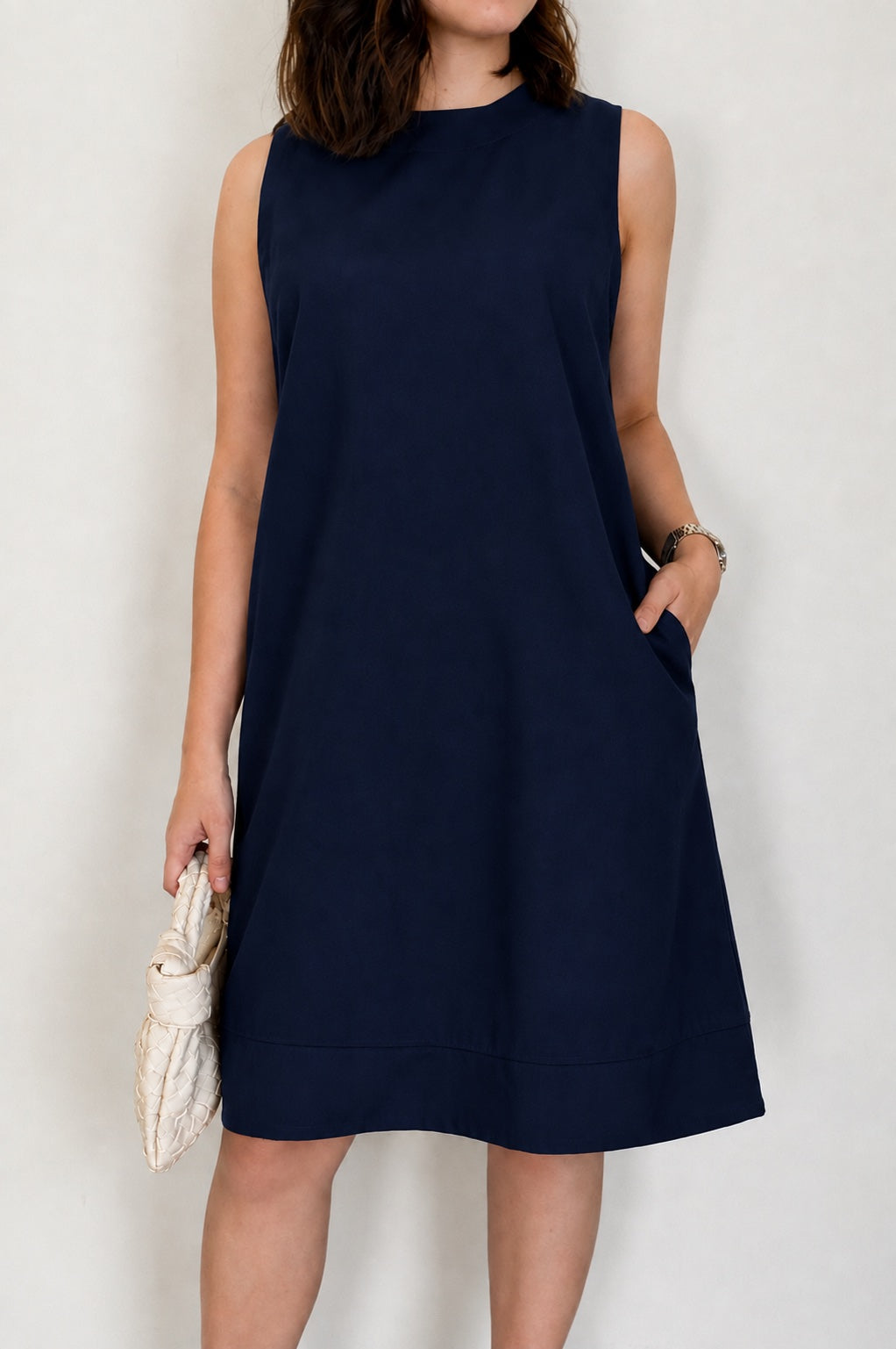 Pambahaymnl Sleeveless Premium Linen Shift Dress
