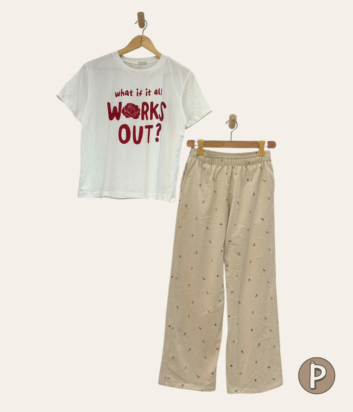 Pambahaymnl Printed Pjs Lounge Set