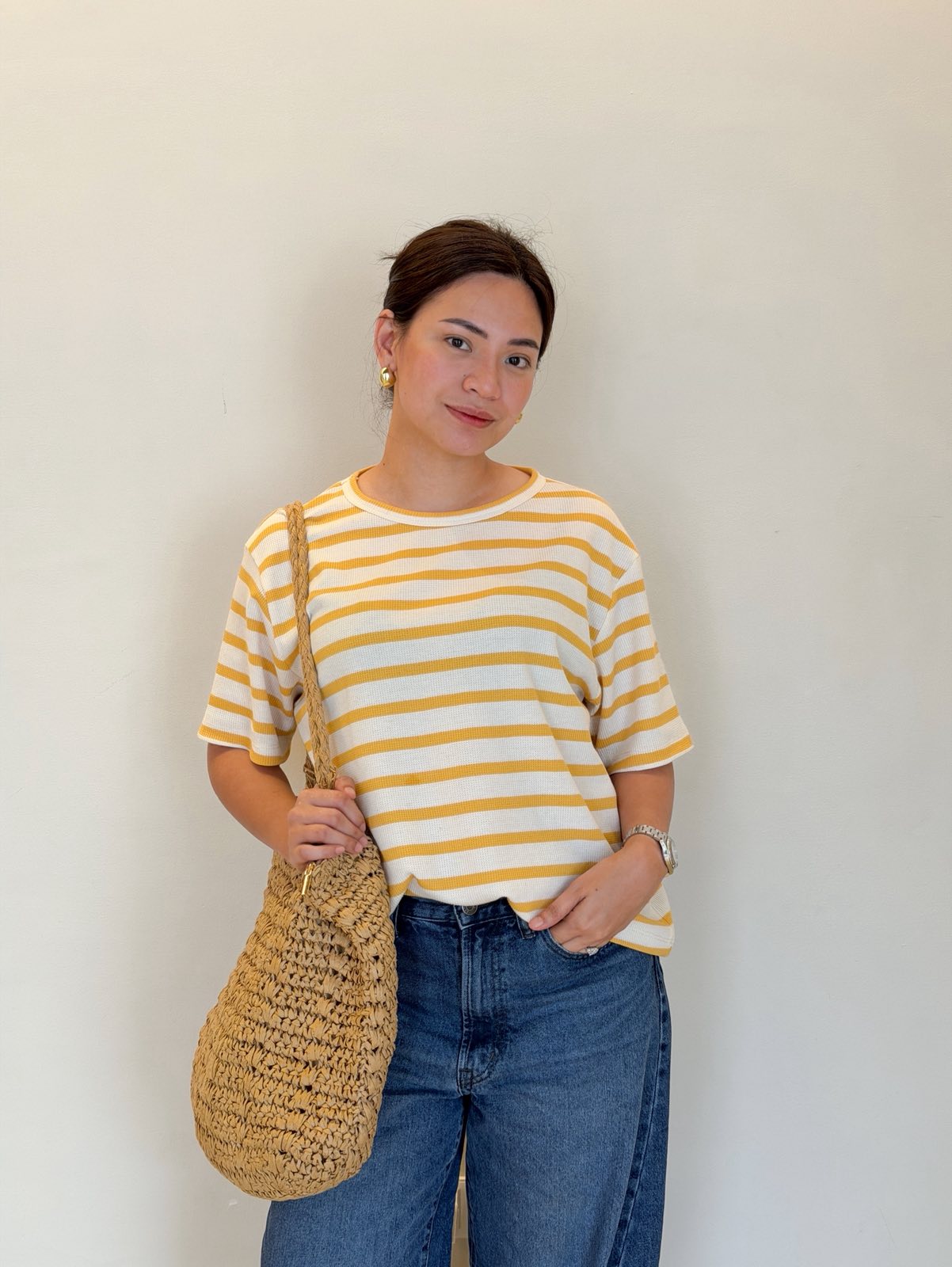 Pambahaymnl Waffle Stripes Top