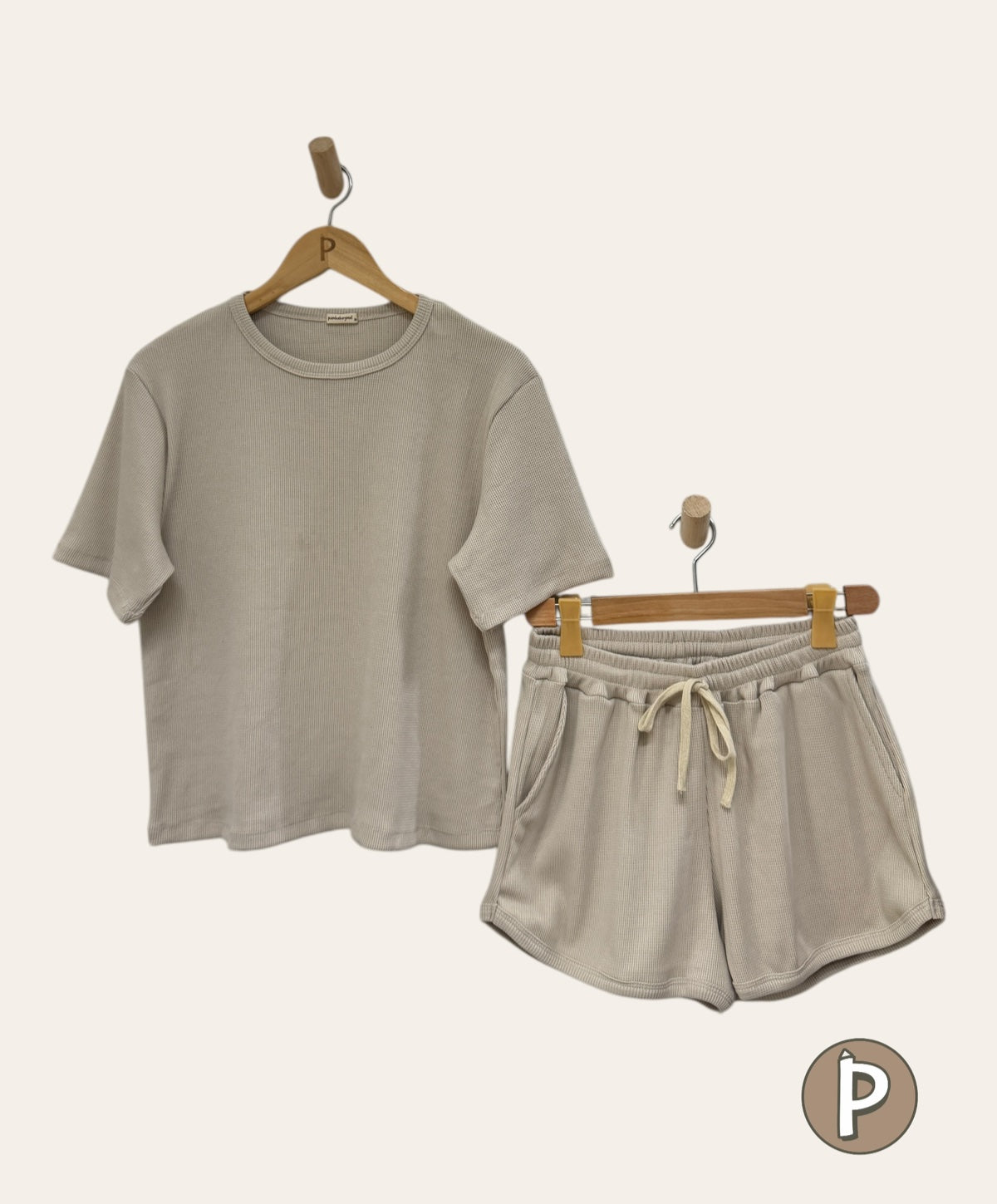 Pambahaymnl Waffle Knit Lounge Set