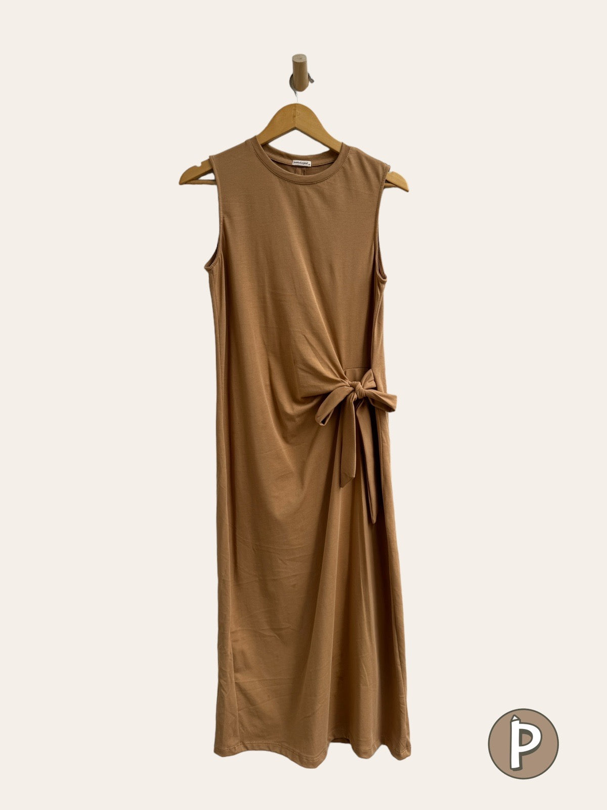 Pambahaymnl Side Tie Jersey Dress