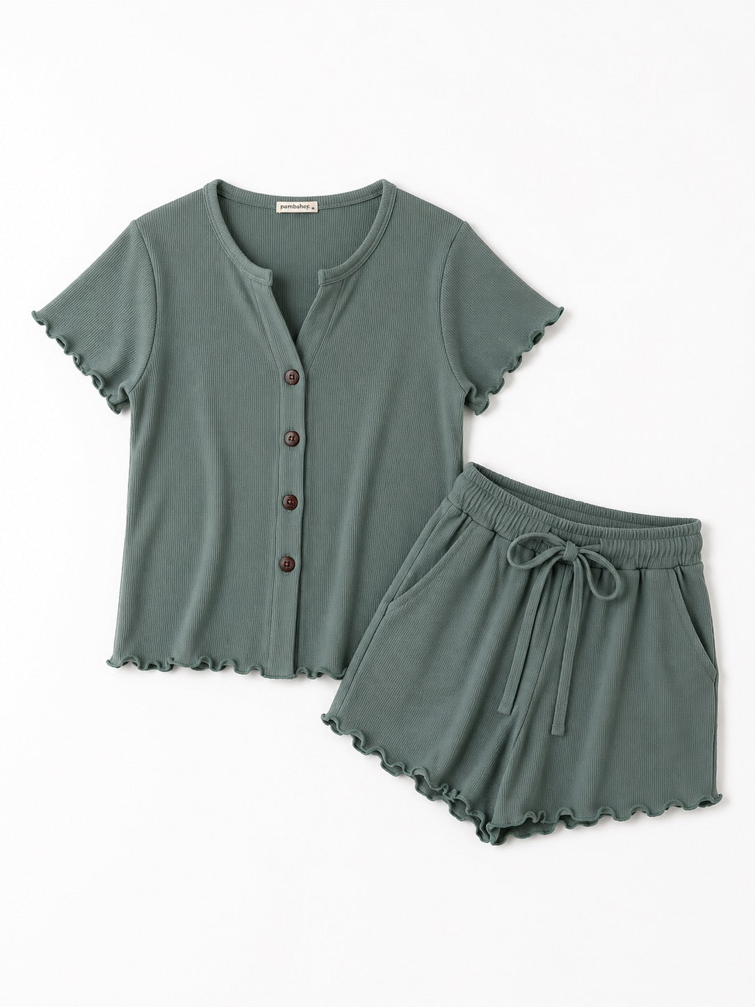 Pambahaymnl Buttoned Waffle Set