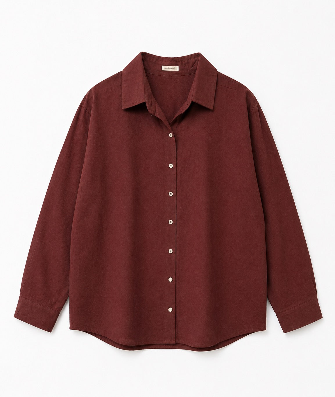 Pambahaymnl Linen Polo Longsleeve Top