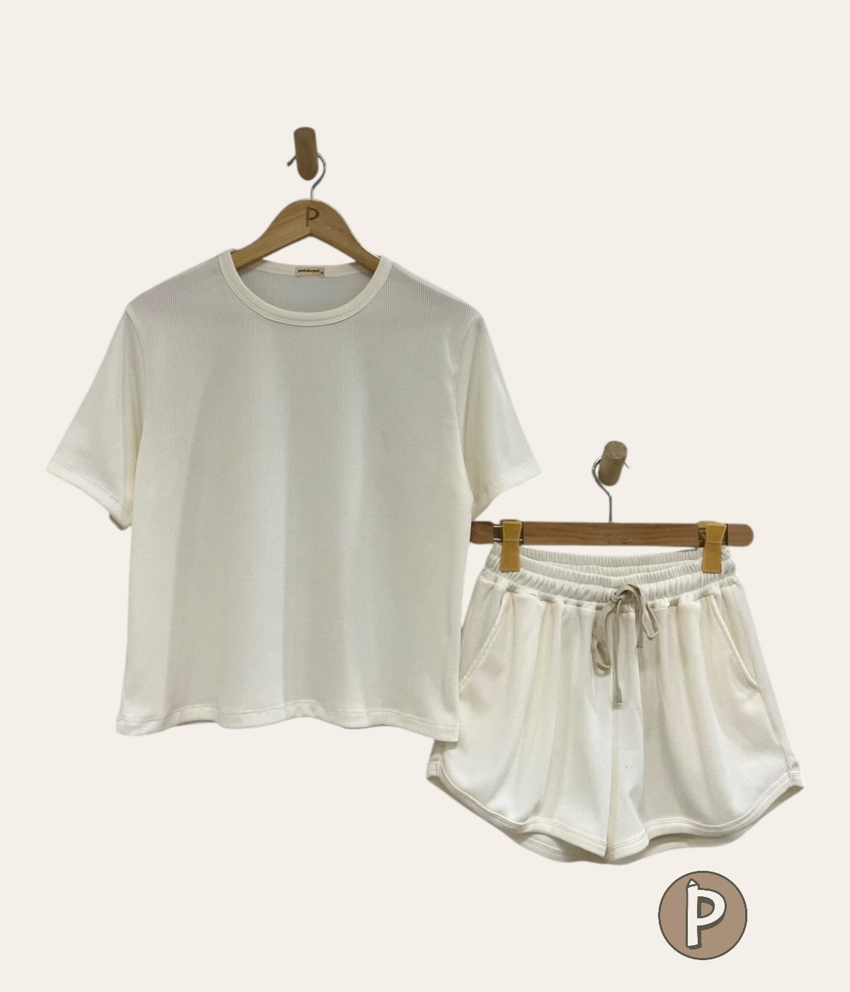 Pambahaymnl Waffle Knit Lounge Set