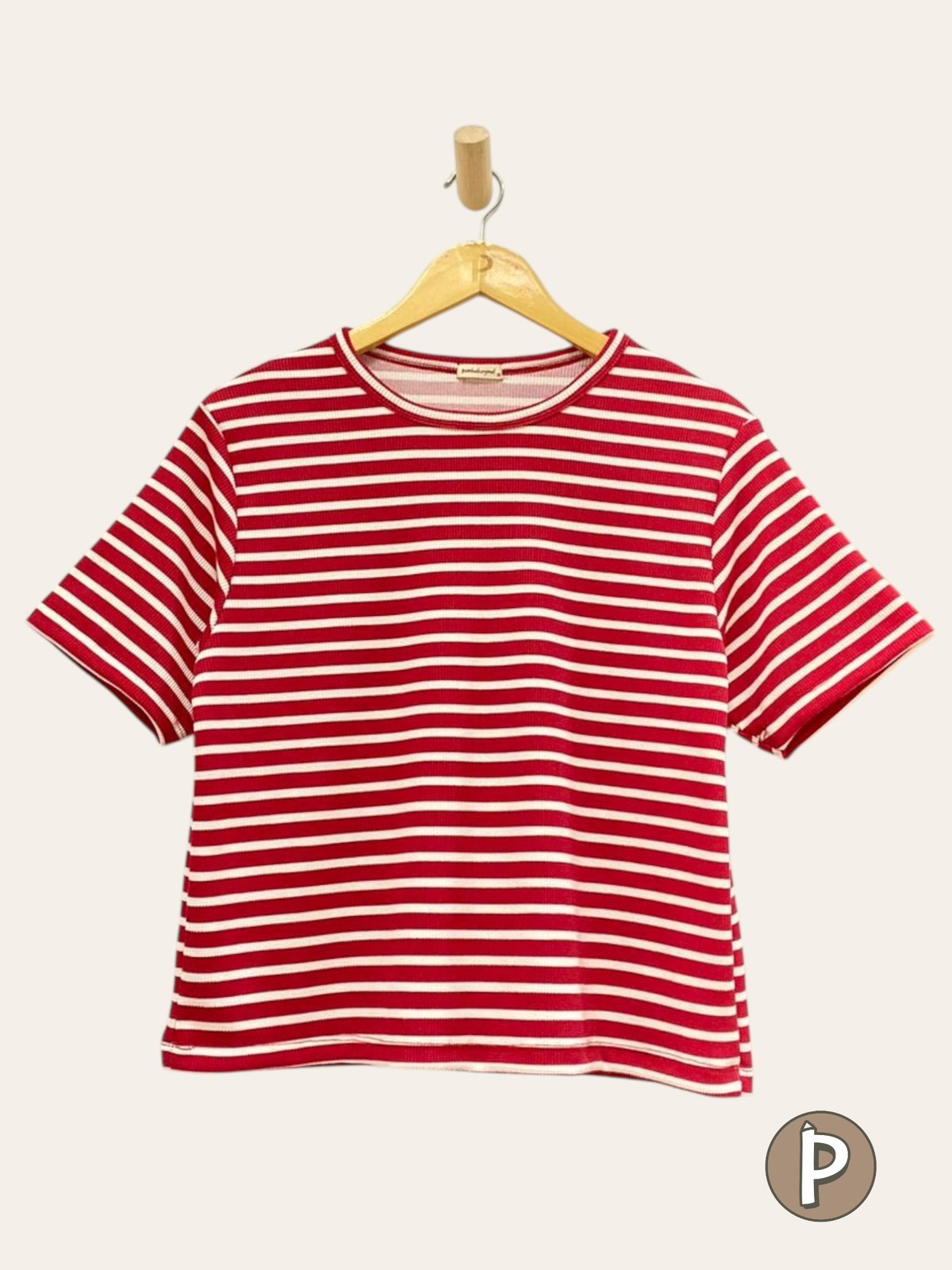 Pambahaymnl Waffle Stripes Top