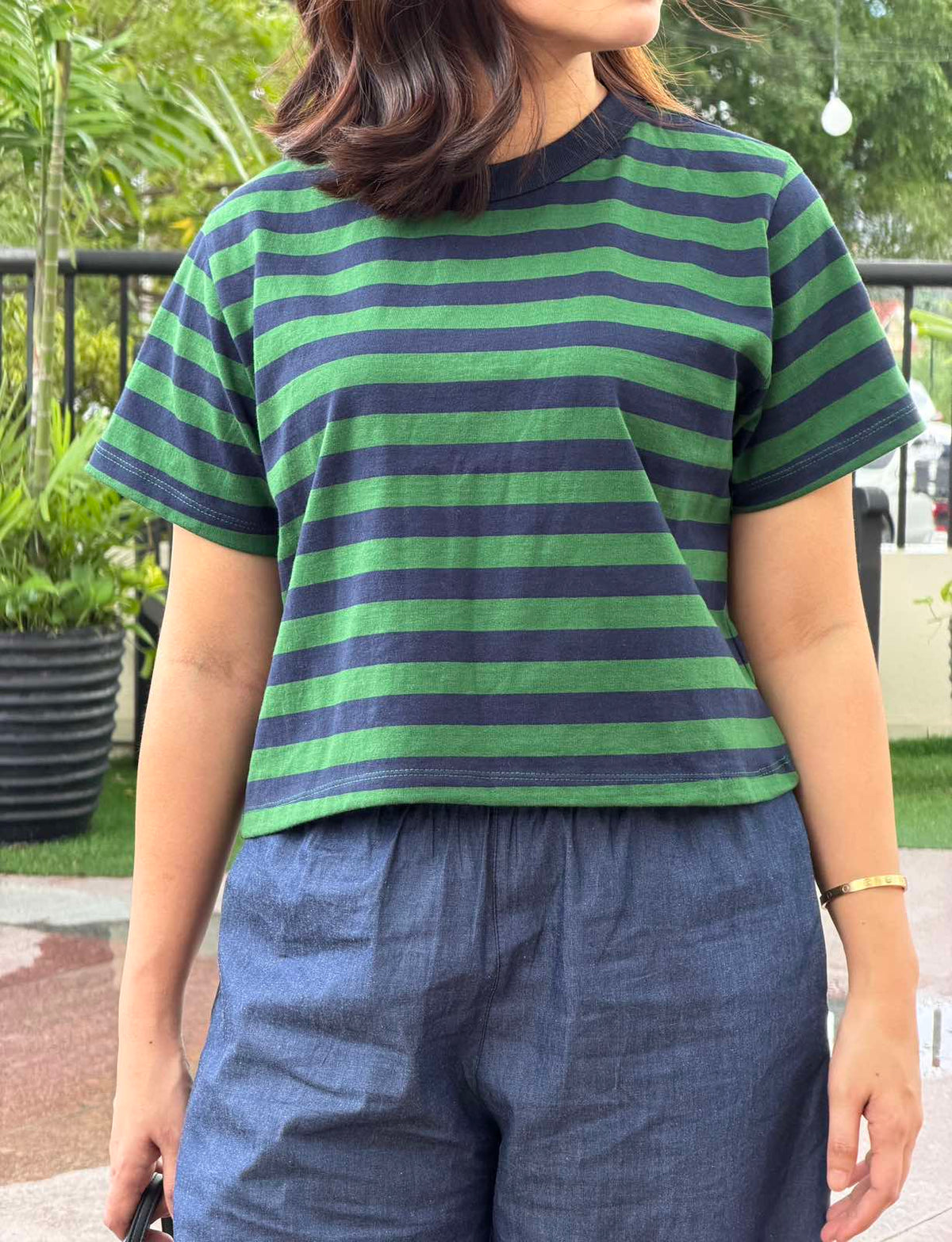 Pambahaymnl Stripes Boxy Tee