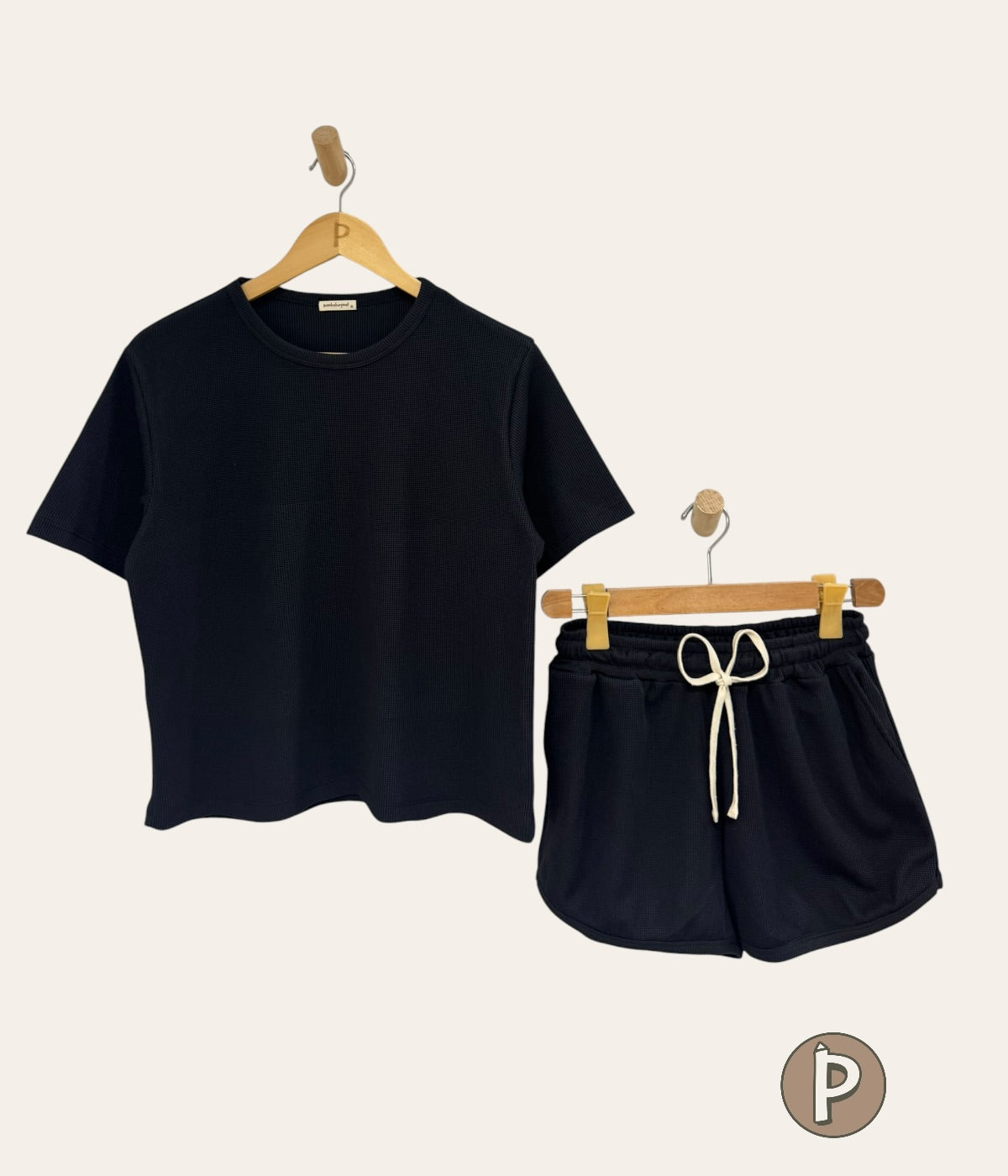 Pambahaymnl Waffle Knit Lounge Set