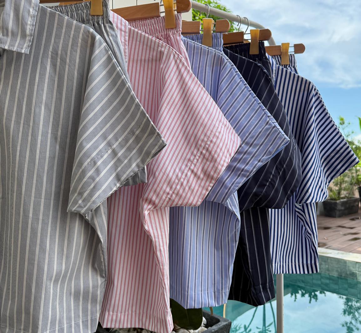 Pambahaymnl Batwing Buttoned Set
