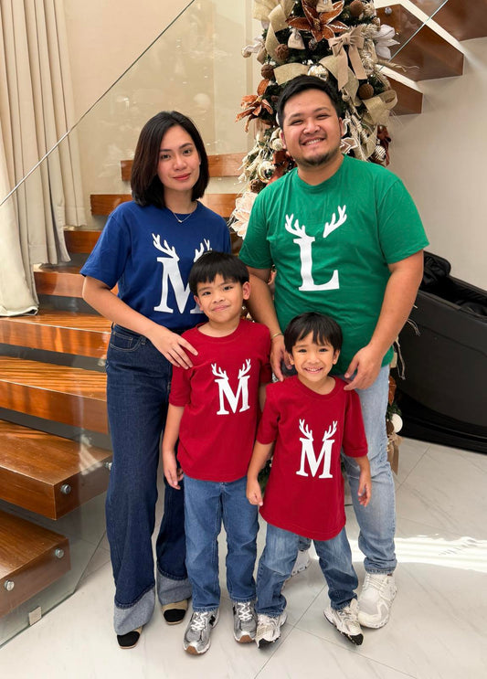 Pambahaymnl Family Monogram Christmas Tee