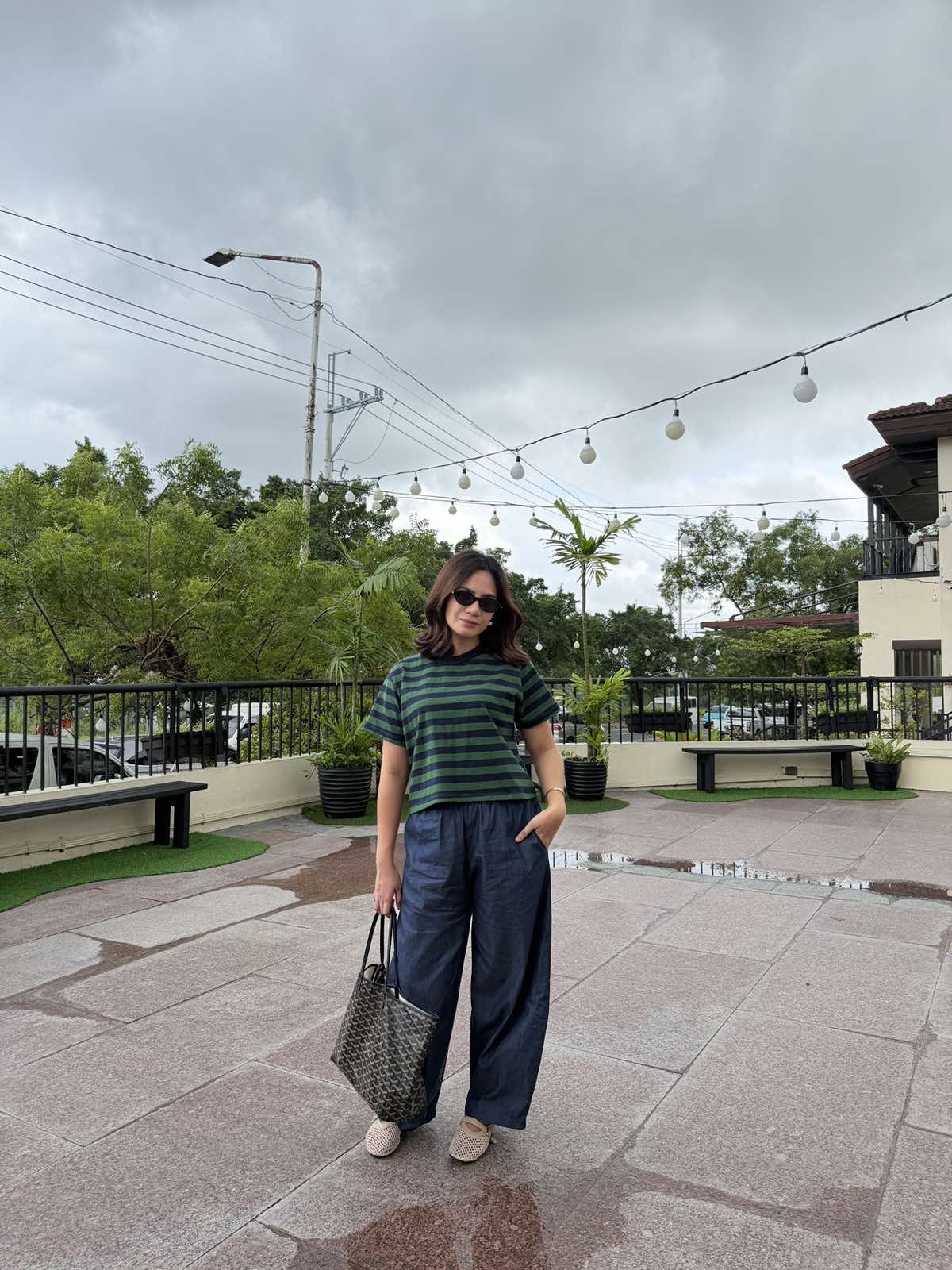 Pambahaymnl Denim Barrel Pants