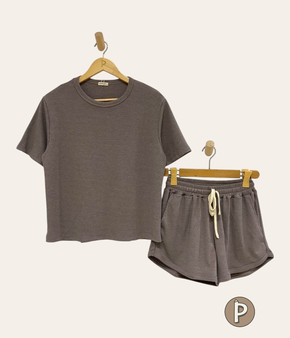 Pambahaymnl Waffle Knit Lounge Set