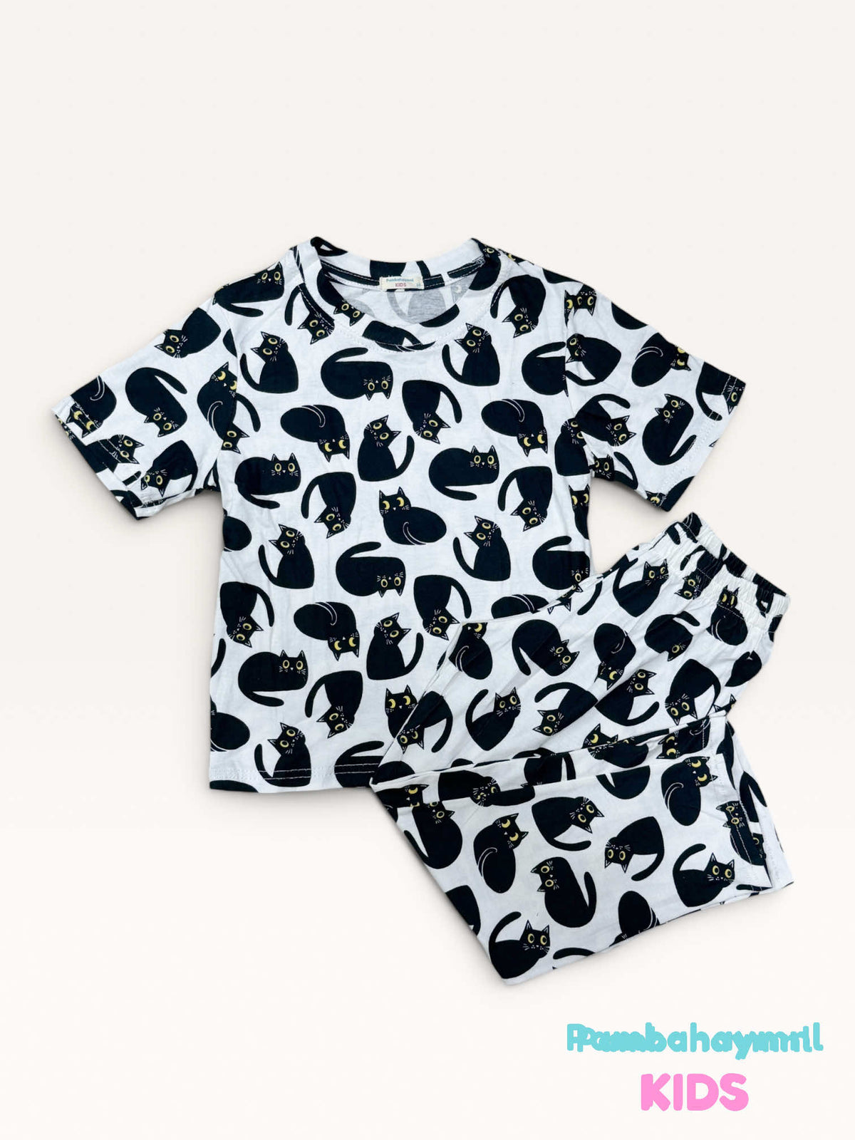 Pambahaymnl Kids Cotton Printed Pjs Lounge Set